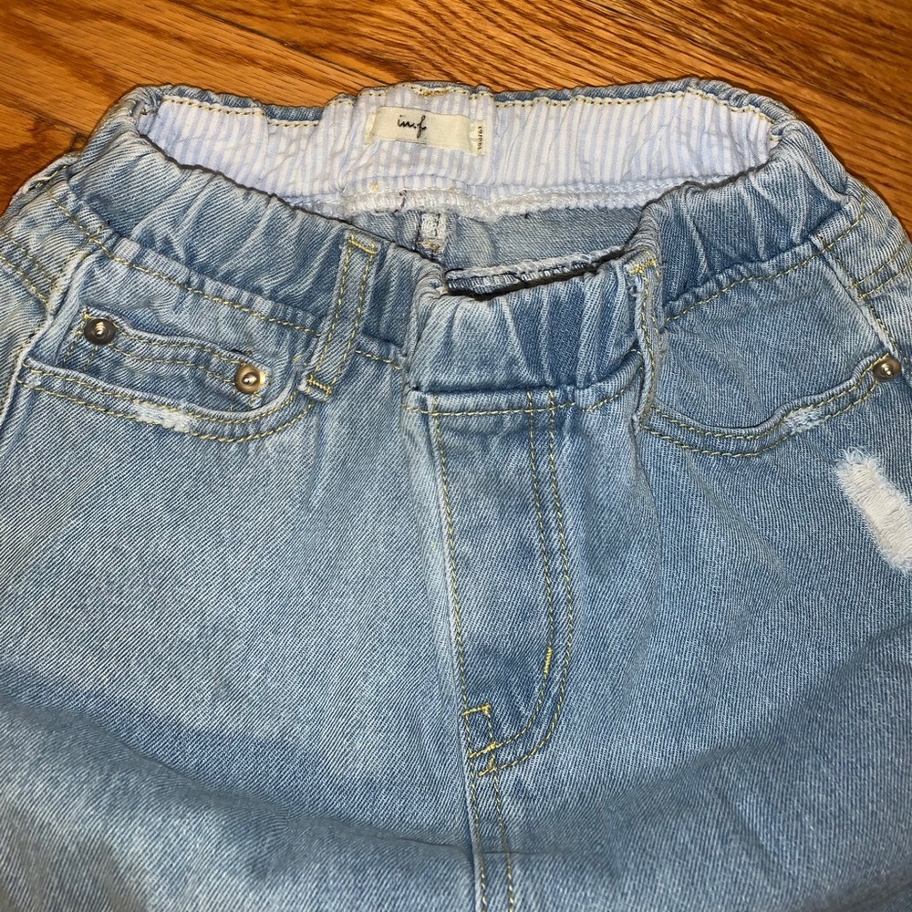 Blue jean shorts